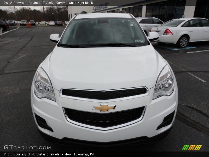 Summit White / Jet Black 2012 Chevrolet Equinox LT AWD