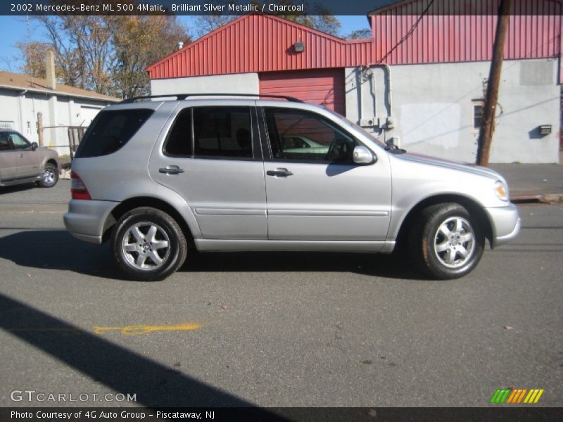 Brilliant Silver Metallic / Charcoal 2002 Mercedes-Benz ML 500 4Matic