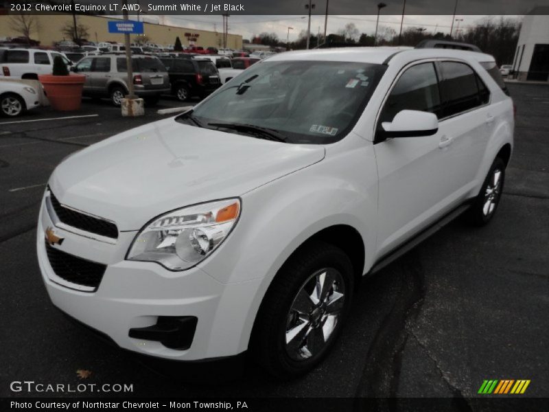 Summit White / Jet Black 2012 Chevrolet Equinox LT AWD