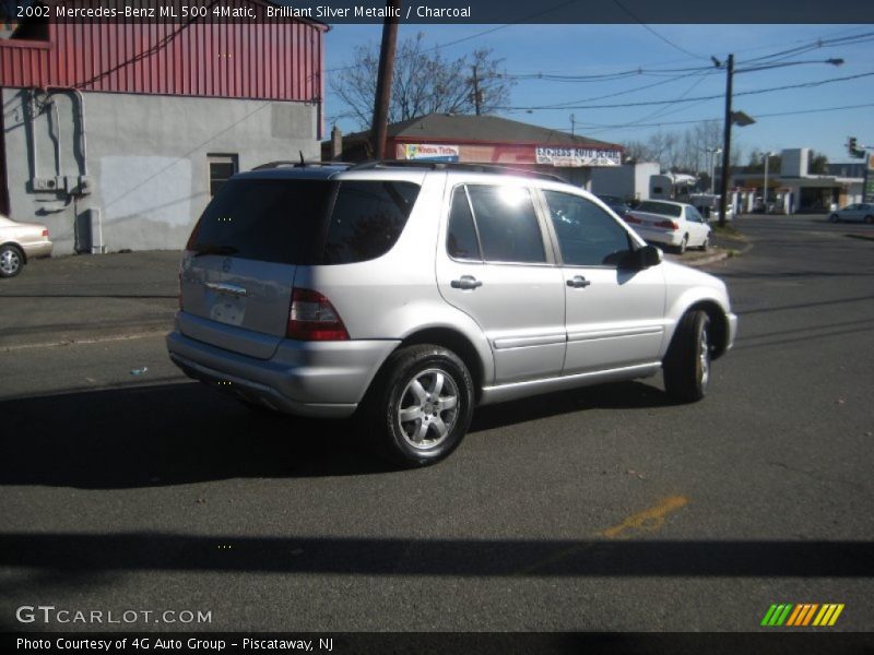 Brilliant Silver Metallic / Charcoal 2002 Mercedes-Benz ML 500 4Matic