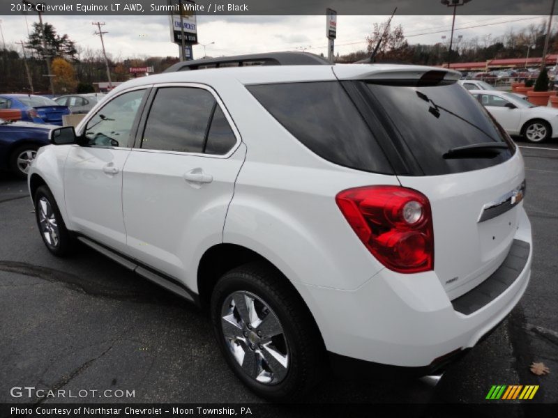 Summit White / Jet Black 2012 Chevrolet Equinox LT AWD