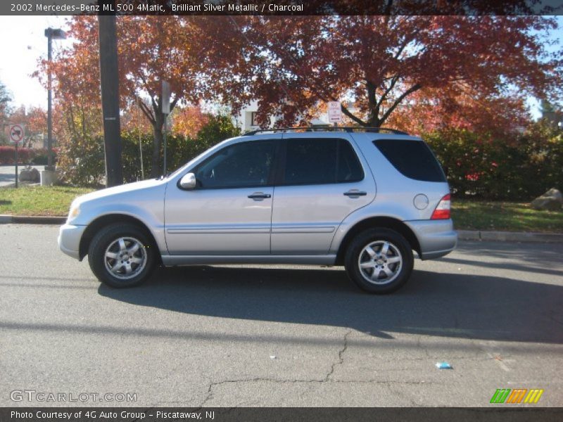 Brilliant Silver Metallic / Charcoal 2002 Mercedes-Benz ML 500 4Matic