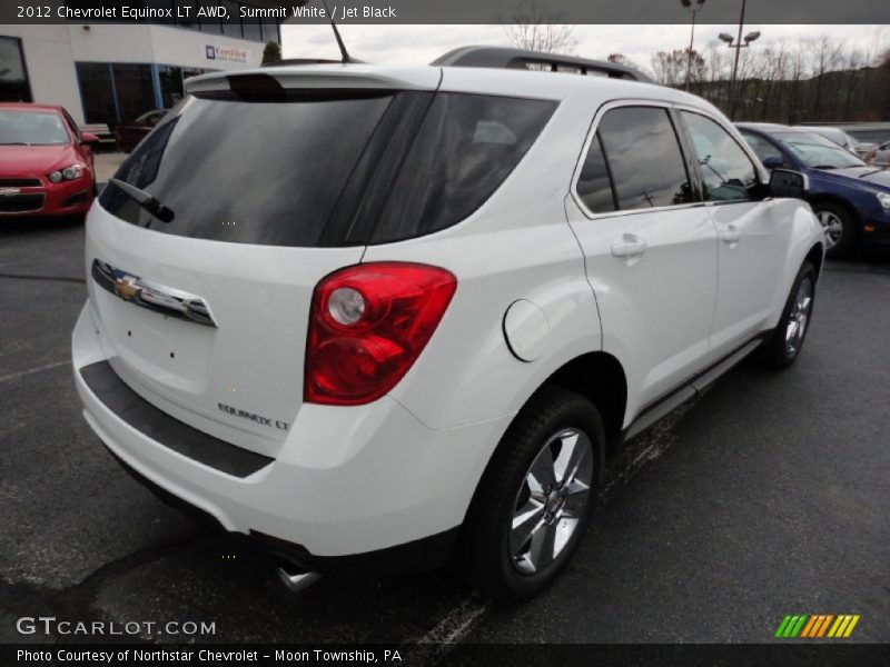 Summit White / Jet Black 2012 Chevrolet Equinox LT AWD