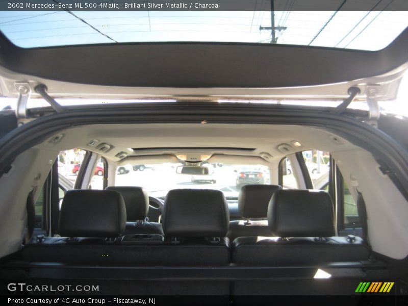 Brilliant Silver Metallic / Charcoal 2002 Mercedes-Benz ML 500 4Matic