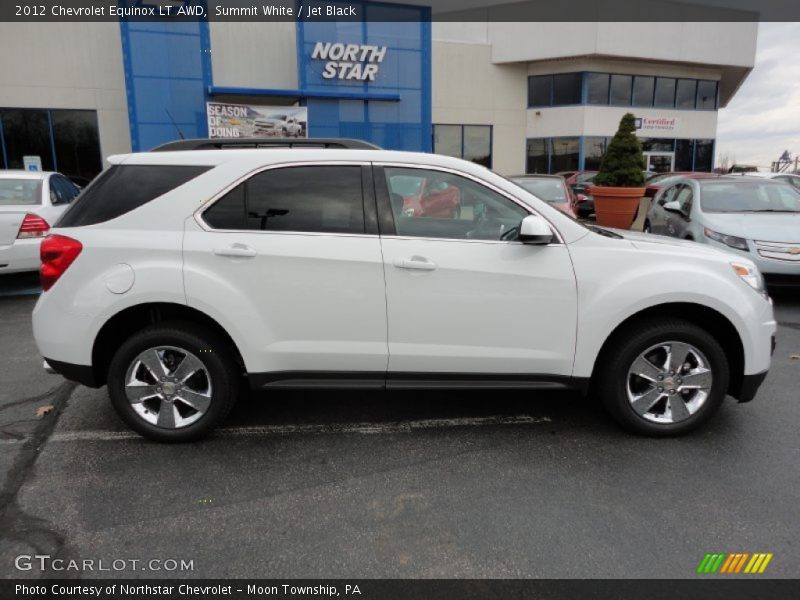 Summit White / Jet Black 2012 Chevrolet Equinox LT AWD