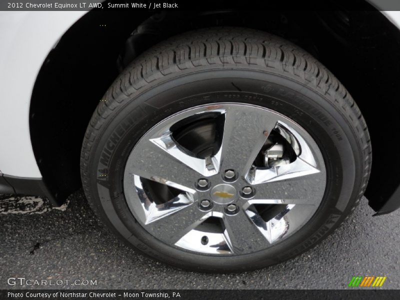 Summit White / Jet Black 2012 Chevrolet Equinox LT AWD
