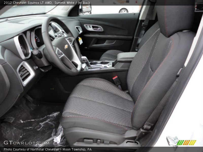 Summit White / Jet Black 2012 Chevrolet Equinox LT AWD