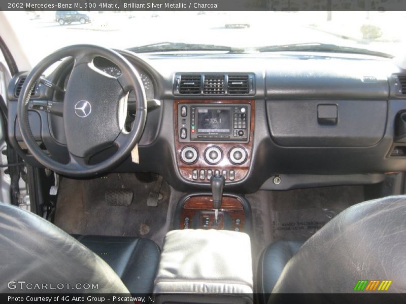 Brilliant Silver Metallic / Charcoal 2002 Mercedes-Benz ML 500 4Matic