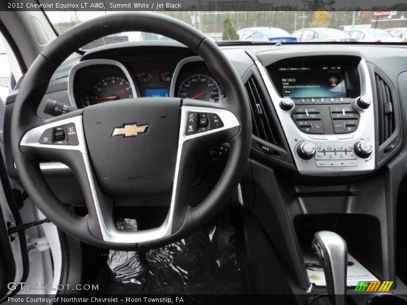 Summit White / Jet Black 2012 Chevrolet Equinox LT AWD
