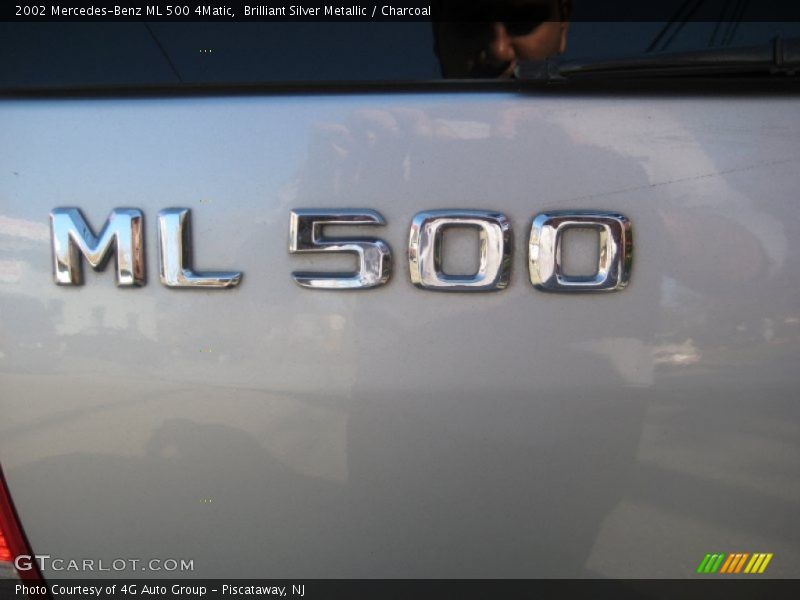 Brilliant Silver Metallic / Charcoal 2002 Mercedes-Benz ML 500 4Matic