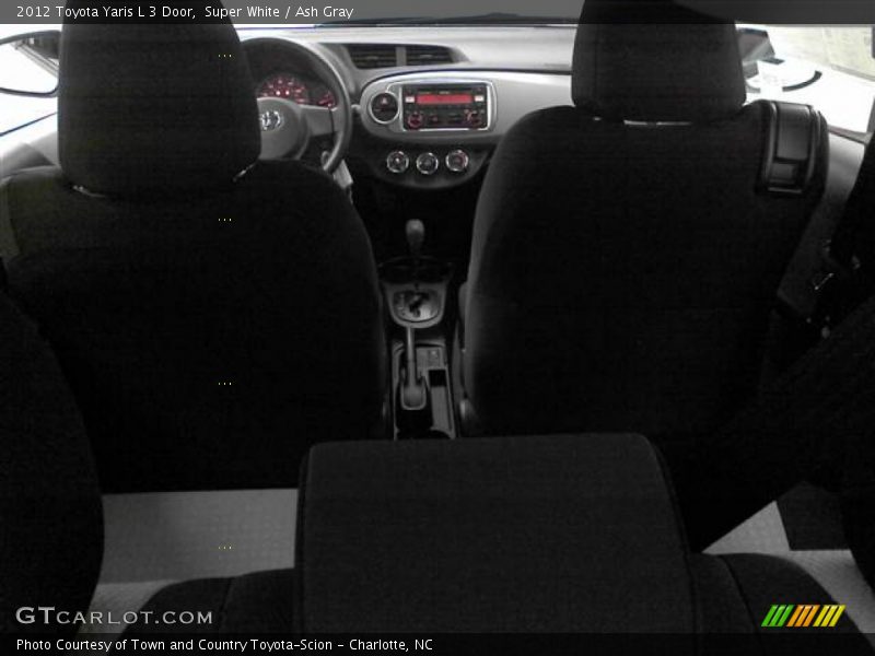 Super White / Ash Gray 2012 Toyota Yaris L 3 Door