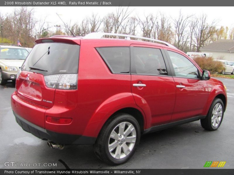 Rally Red Metallic / Black 2008 Mitsubishi Outlander XLS 4WD