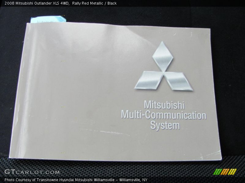 Rally Red Metallic / Black 2008 Mitsubishi Outlander XLS 4WD