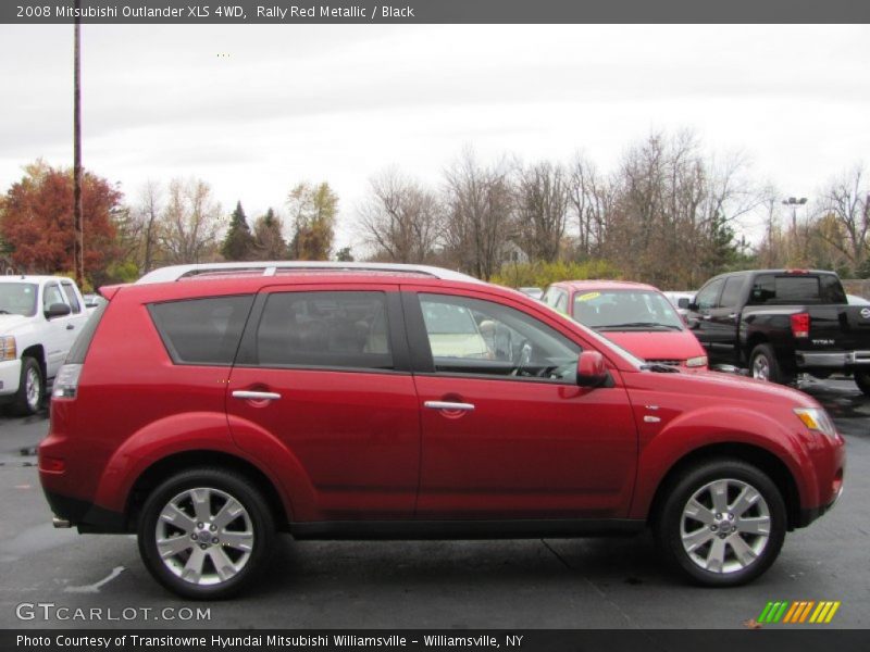Rally Red Metallic / Black 2008 Mitsubishi Outlander XLS 4WD