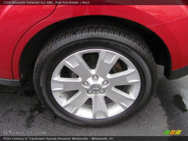 Rally Red Metallic / Black 2008 Mitsubishi Outlander XLS 4WD