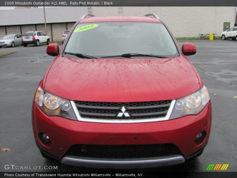 Rally Red Metallic / Black 2008 Mitsubishi Outlander XLS 4WD