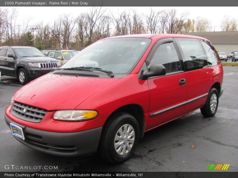 Flame Red / Mist Gray 2000 Plymouth Voyager