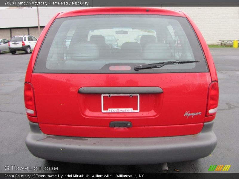 Flame Red / Mist Gray 2000 Plymouth Voyager