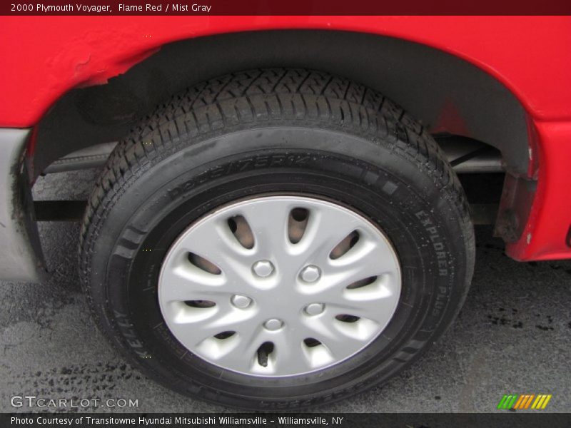 Flame Red / Mist Gray 2000 Plymouth Voyager
