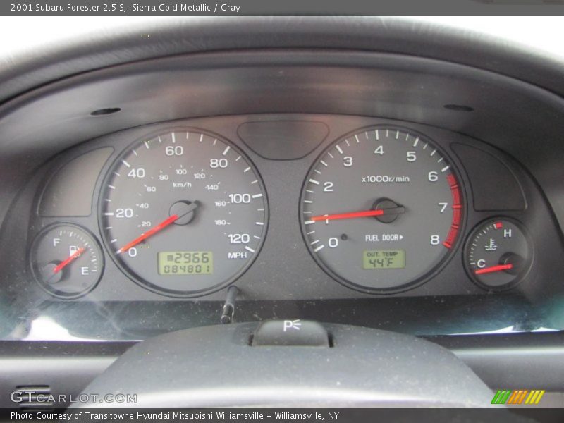 Sierra Gold Metallic / Gray 2001 Subaru Forester 2.5 S