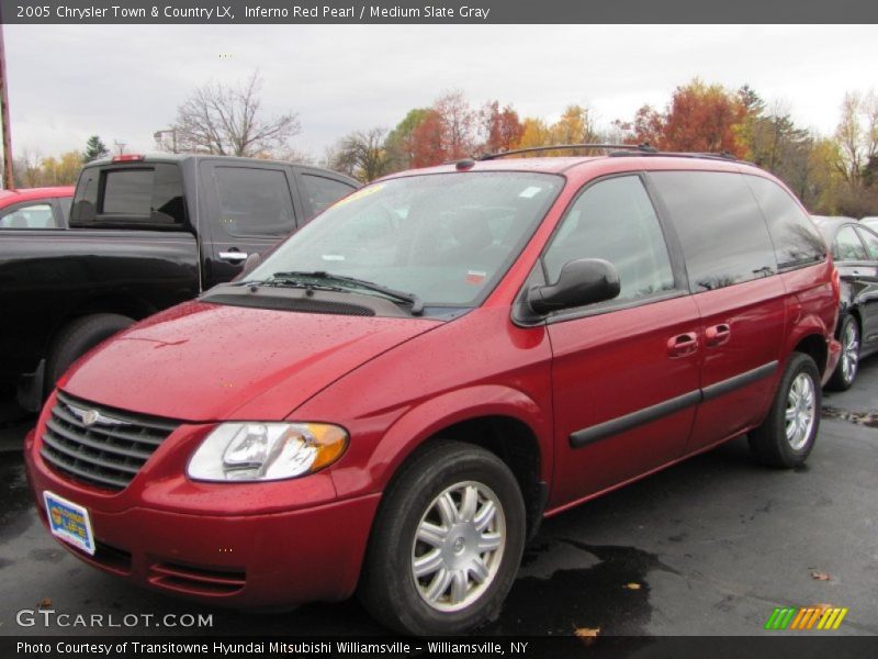 Inferno Red Pearl / Medium Slate Gray 2005 Chrysler Town & Country LX