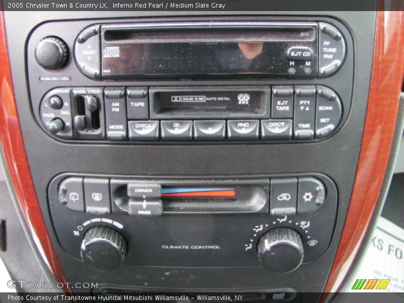 Inferno Red Pearl / Medium Slate Gray 2005 Chrysler Town & Country LX
