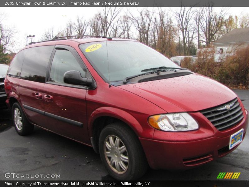 Inferno Red Pearl / Medium Slate Gray 2005 Chrysler Town & Country LX