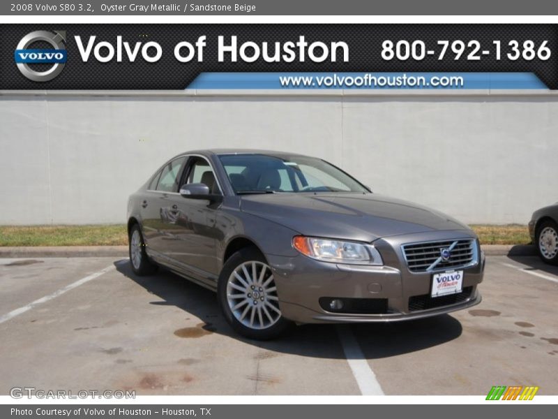 Oyster Gray Metallic / Sandstone Beige 2008 Volvo S80 3.2