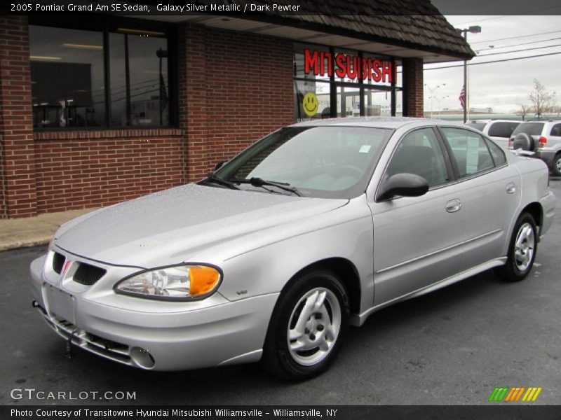 Galaxy Silver Metallic / Dark Pewter 2005 Pontiac Grand Am SE Sedan