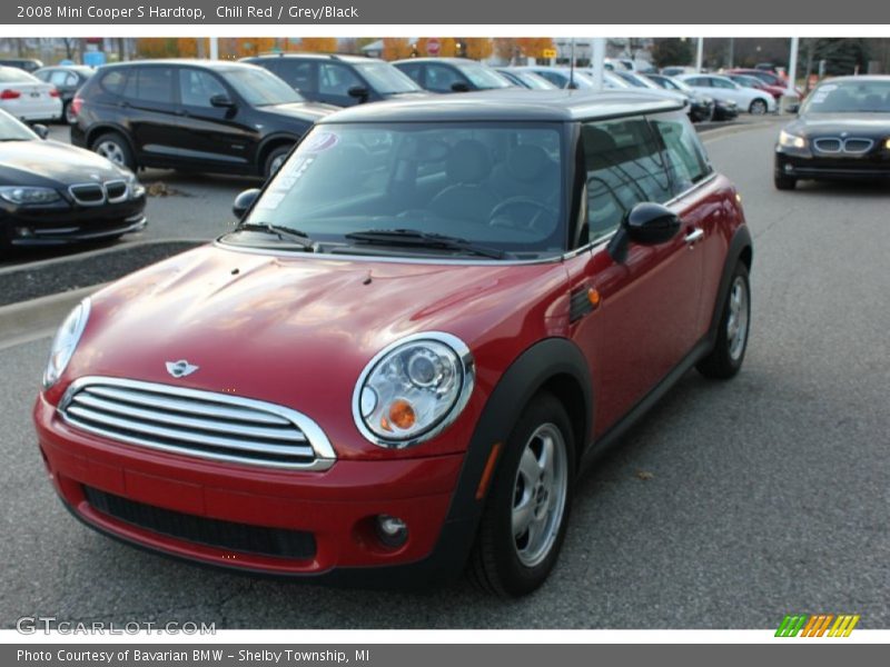 Chili Red / Grey/Black 2008 Mini Cooper S Hardtop