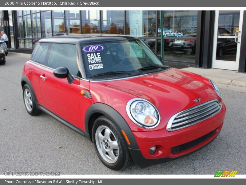 Chili Red / Grey/Black 2008 Mini Cooper S Hardtop