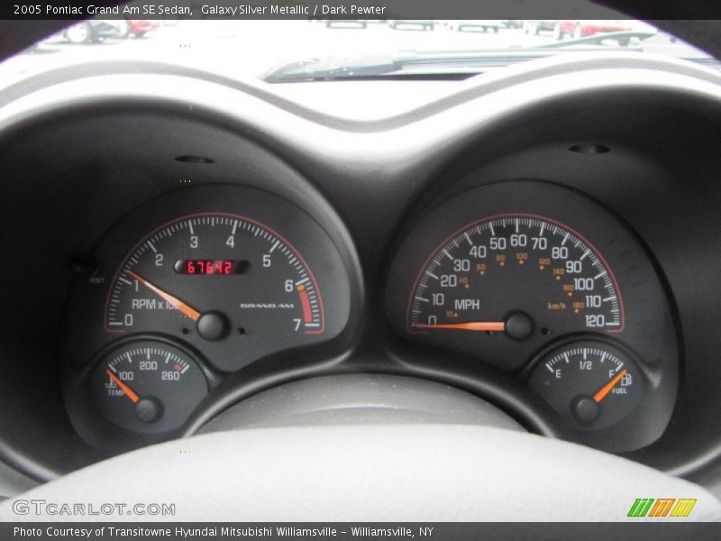 Galaxy Silver Metallic / Dark Pewter 2005 Pontiac Grand Am SE Sedan