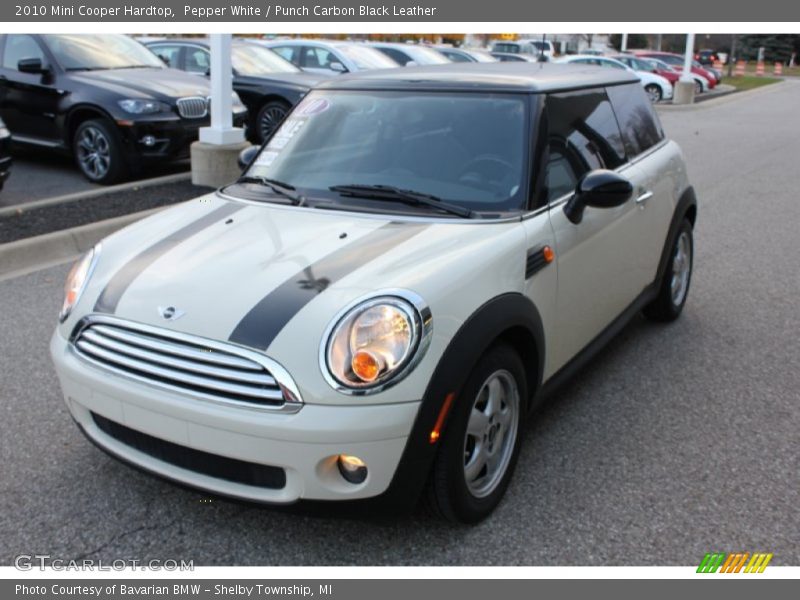 Pepper White / Punch Carbon Black Leather 2010 Mini Cooper Hardtop