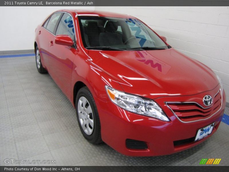 Barcelona Red Metallic / Ash 2011 Toyota Camry LE