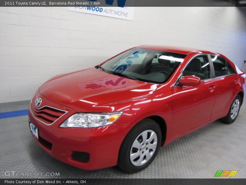 Barcelona Red Metallic / Ash 2011 Toyota Camry LE