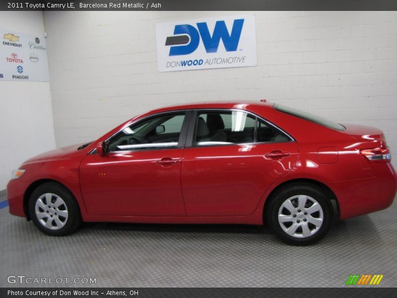 Barcelona Red Metallic / Ash 2011 Toyota Camry LE