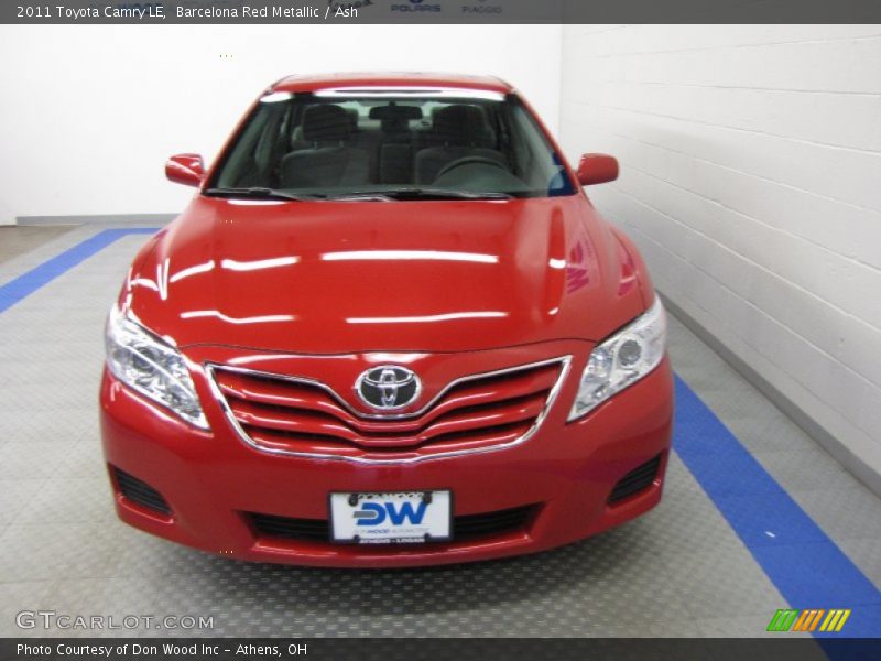 Barcelona Red Metallic / Ash 2011 Toyota Camry LE