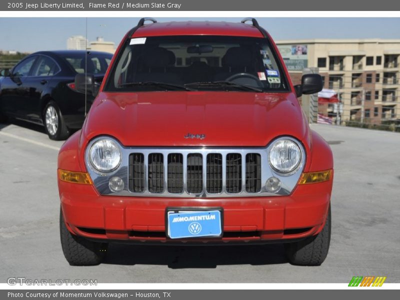 Flame Red / Medium Slate Gray 2005 Jeep Liberty Limited