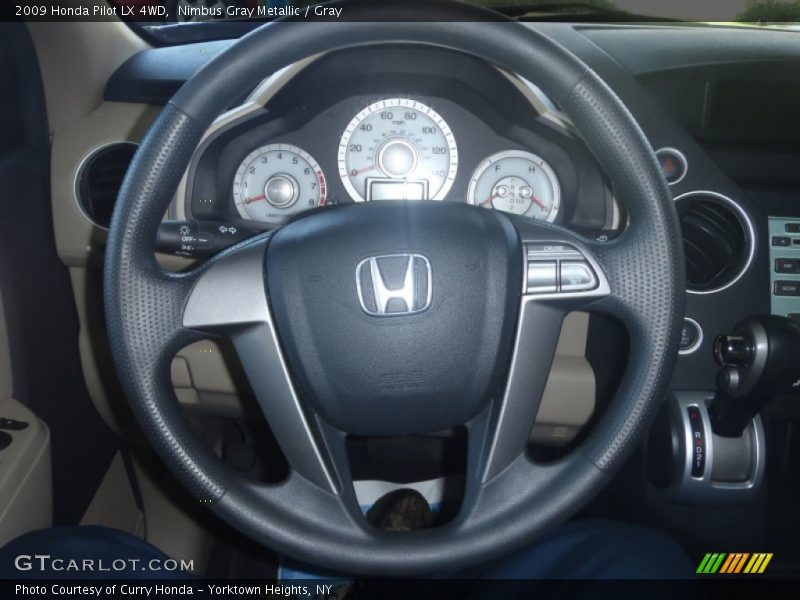 Nimbus Gray Metallic / Gray 2009 Honda Pilot LX 4WD
