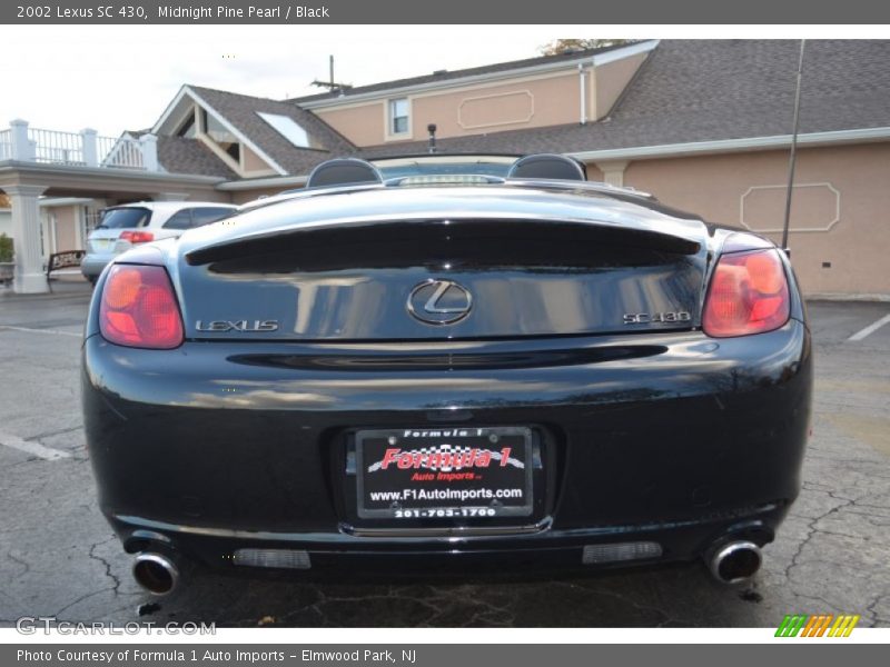 Midnight Pine Pearl / Black 2002 Lexus SC 430