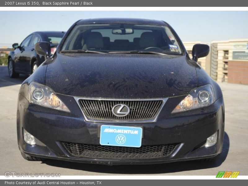 Black Sapphire Pearl / Black 2007 Lexus IS 350