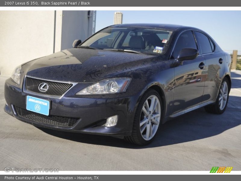 Black Sapphire Pearl / Black 2007 Lexus IS 350