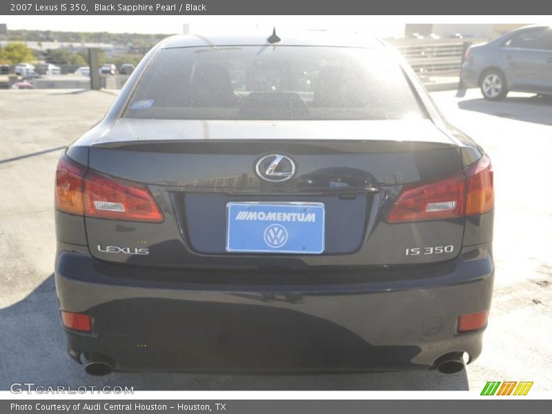 Black Sapphire Pearl / Black 2007 Lexus IS 350