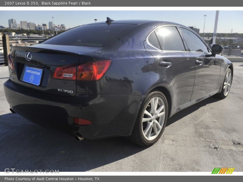 Black Sapphire Pearl / Black 2007 Lexus IS 350