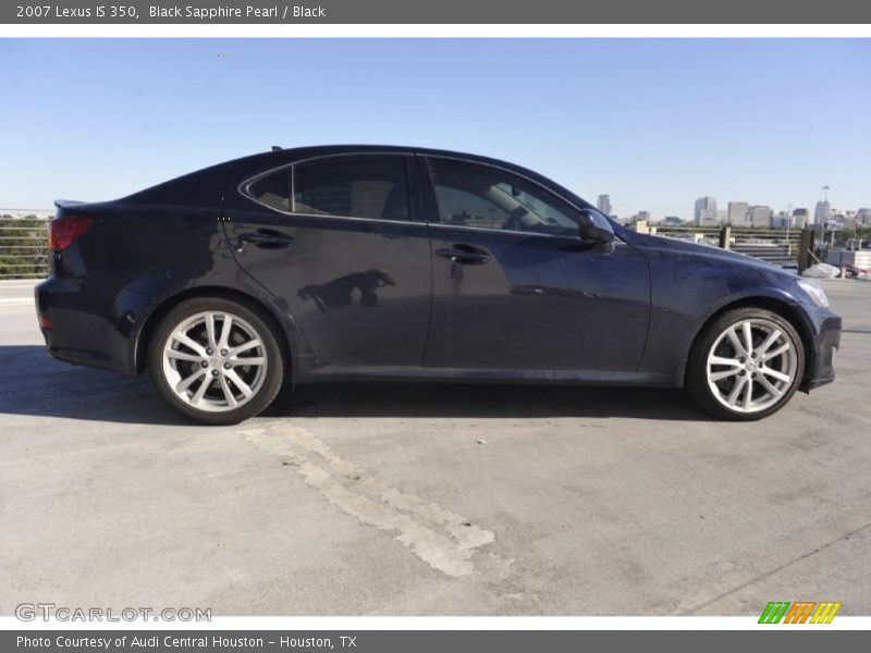 Black Sapphire Pearl / Black 2007 Lexus IS 350