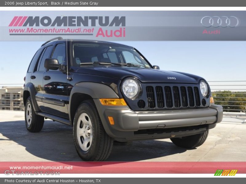 Black / Medium Slate Gray 2006 Jeep Liberty Sport