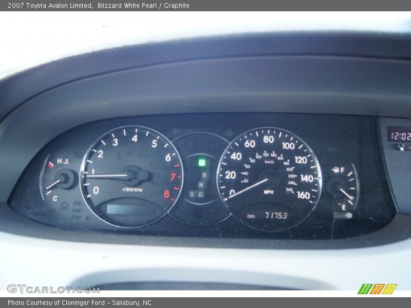 Blizzard White Pearl / Graphite 2007 Toyota Avalon Limited