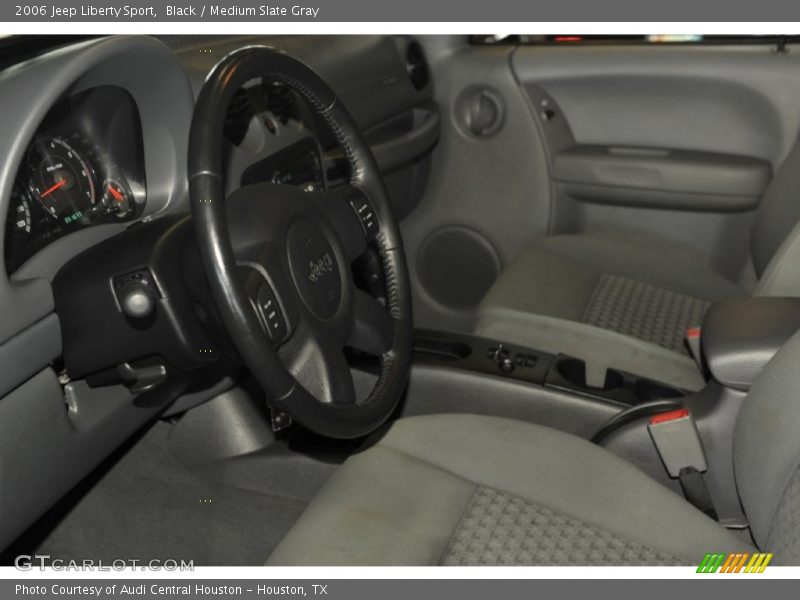 Black / Medium Slate Gray 2006 Jeep Liberty Sport