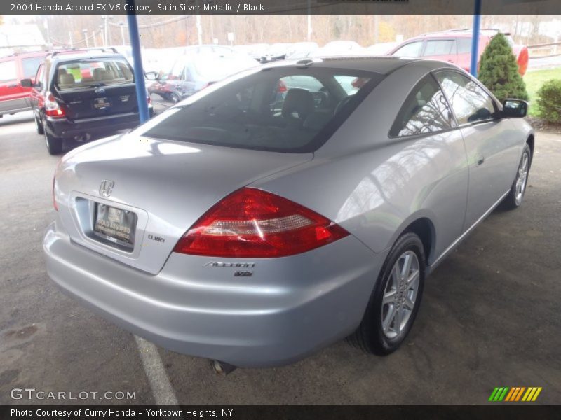 Satin Silver Metallic / Black 2004 Honda Accord EX V6 Coupe