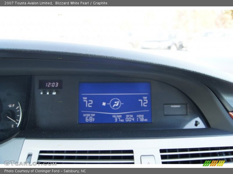 Blizzard White Pearl / Graphite 2007 Toyota Avalon Limited